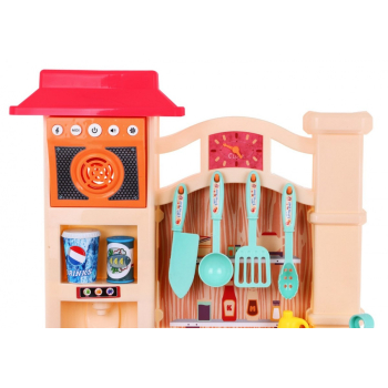 Różowa Kuchnia dla dzieci 3+ Radio + Interaktywny palnik + Funkcja pary + Akcesoria